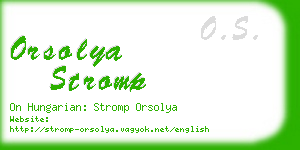 orsolya stromp business card